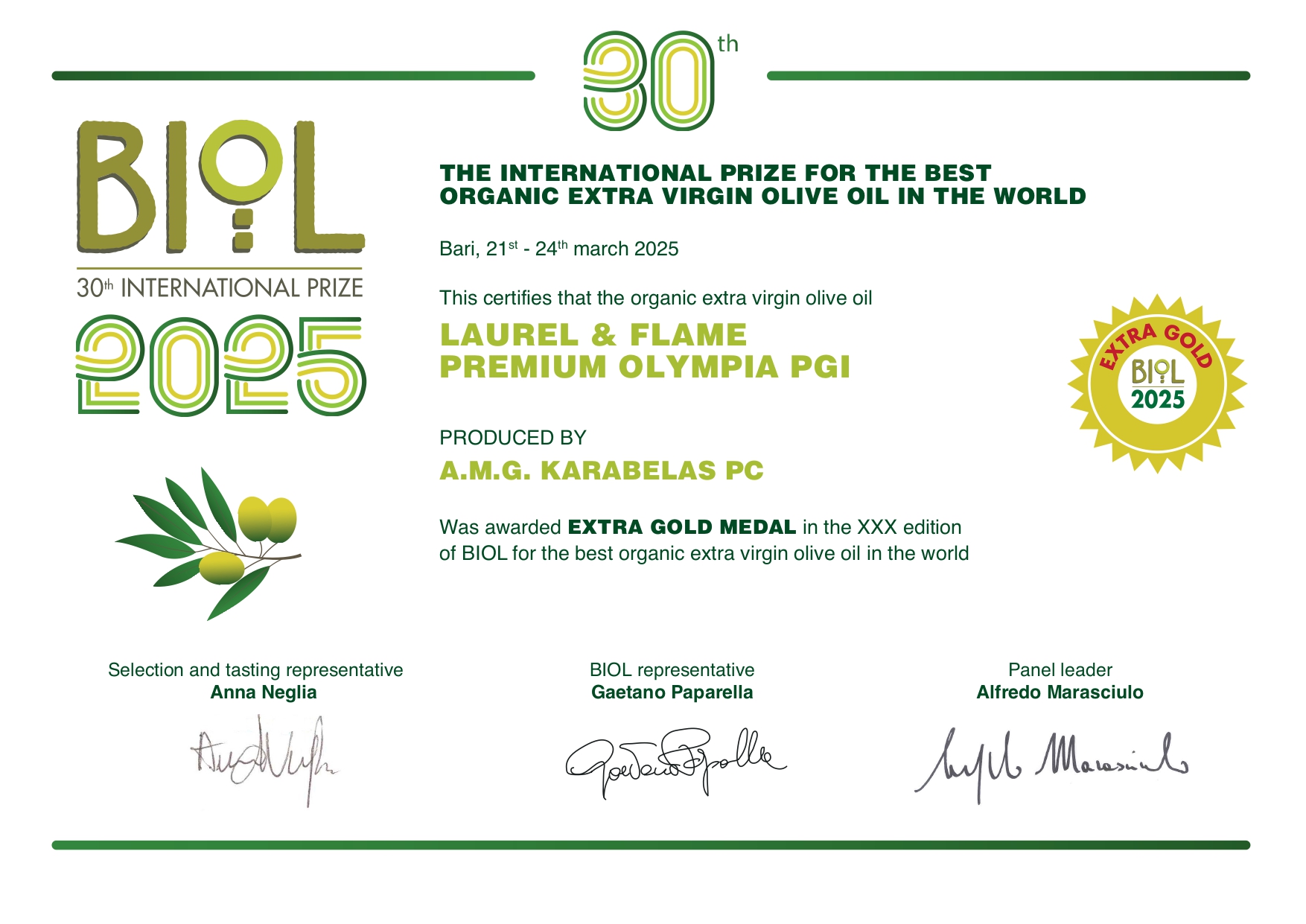 Laurel & Flame Premium Olympia PGI 500ml - Tin - Image 8