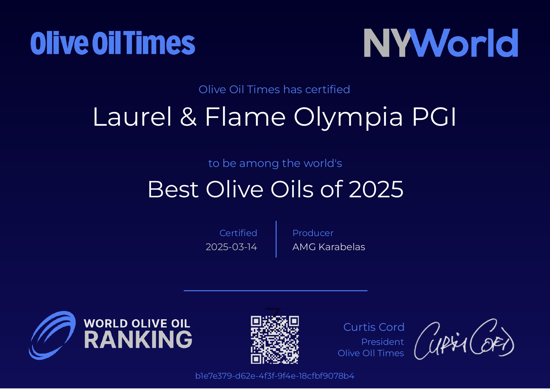 Laurel & Flame Premium Olympia PGI 500ml - Tin - Image 5
